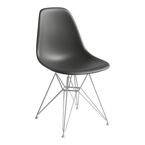 DSR Eames Plastic Chair weiß Sitz schwarz mieten