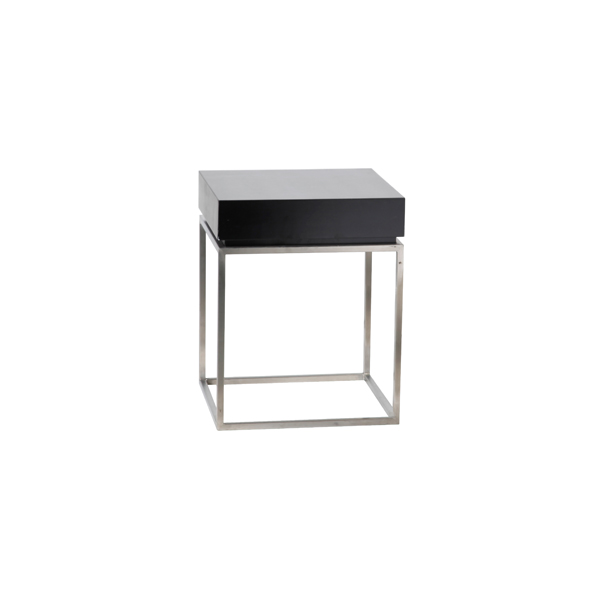 Zinzo coffee table mit Massif schwarz L40*B40*H50 cm mieten