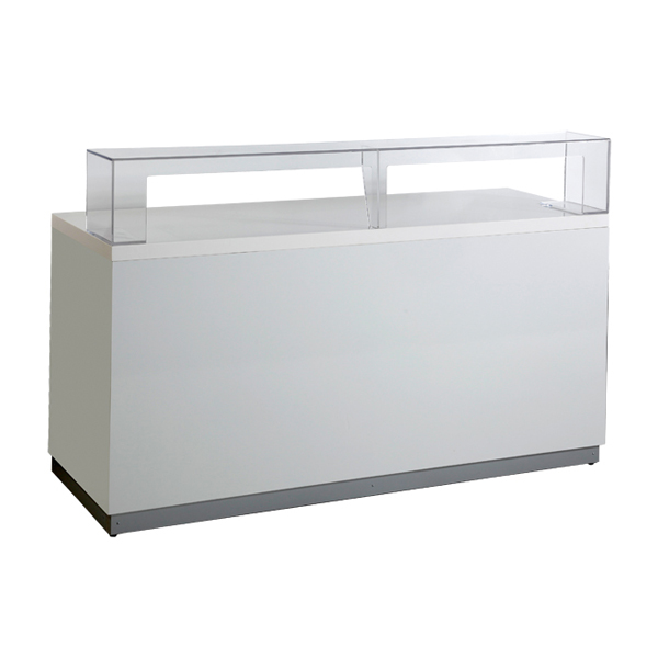 Buffet-Hustenschutz aus Acrylglas L200*T28*H28 cm mieten