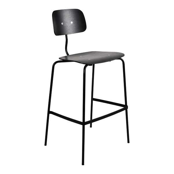 Kevi Barhocker schwarz B55*T51*H108 SH76 cm mieten