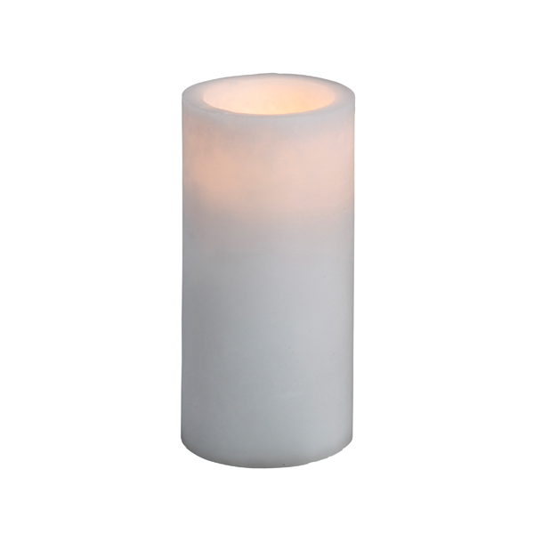 LED Kerze weiß Ø7,5 H15 cm mieten
