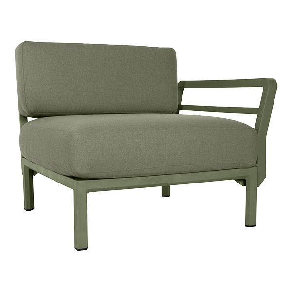 Lounge Endstück Maximo green mit Kissensatz cactus green mieten