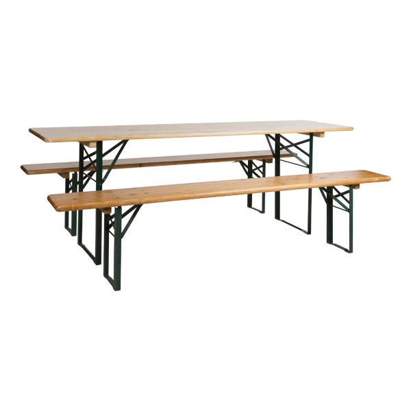 Bierzeltgarnitur mit Tisch L220*B60*H75 cm mieten