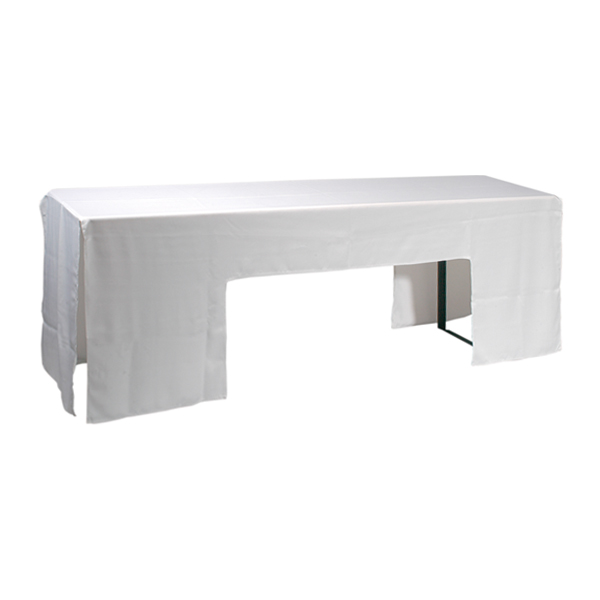 Biertisch mit weißer Husse L220*B60*H75 cm mieten