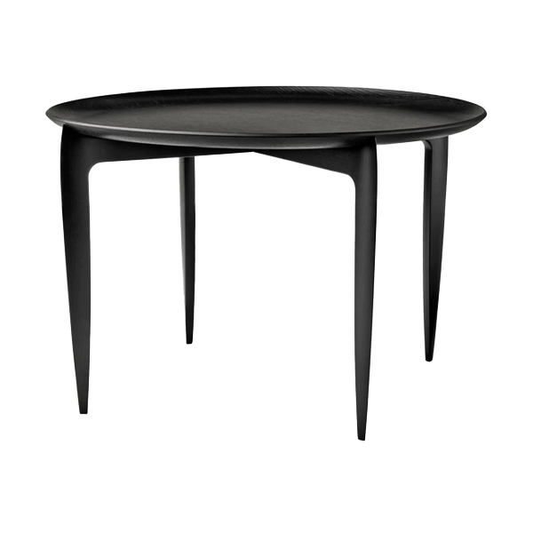 Fritz Hansen Tray Table large Lounge schwarz Ø60*H39 cm mieten
