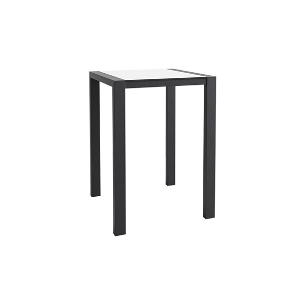 Stehtisch Algarve schwarz/weiß L80*B80*H110 cm mieten