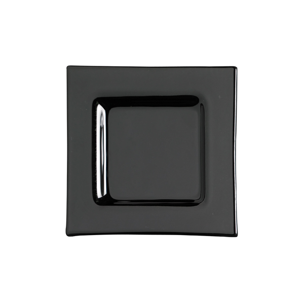 Glasteller Nubo schwarz 14*14 cm mieten