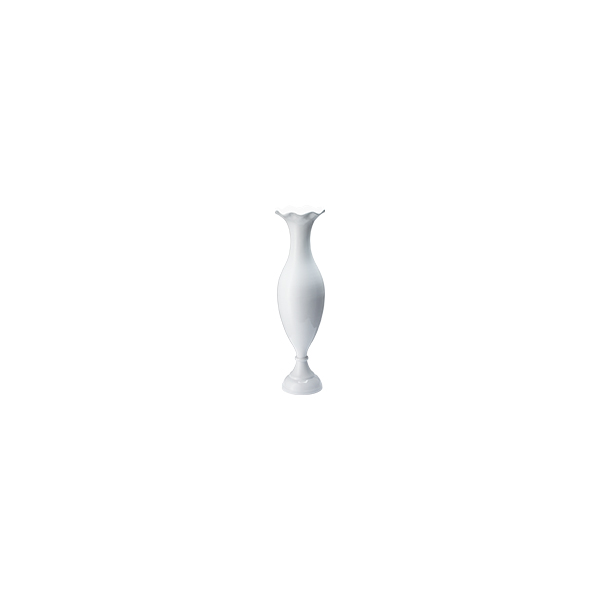 Rococo Vase weiß Crown Ø7 H25 cm mieten