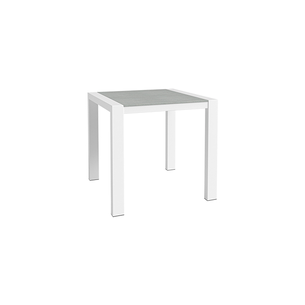 Dinnertisch Algarve weiß/Beton L80*B80*H75 cm mieten