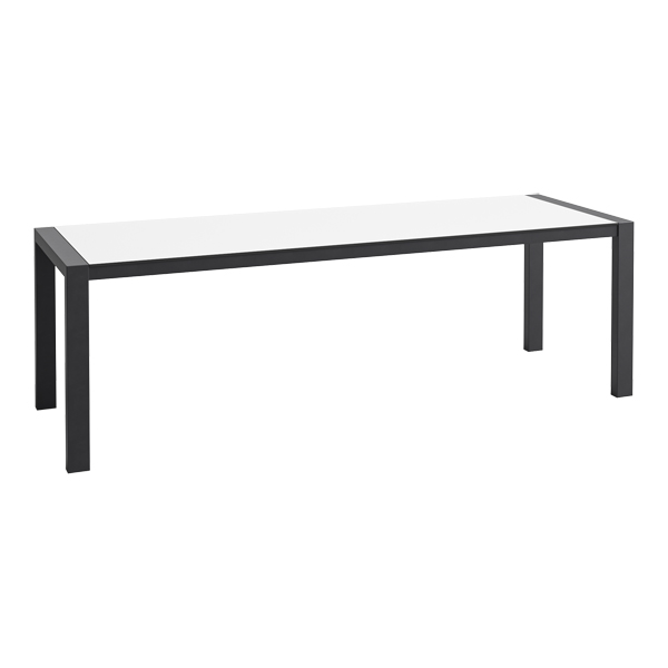 Dinnertisch Algarve schwarz/weiß L240*B80*H75 cm mieten
