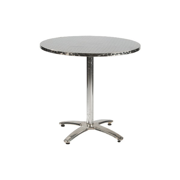Bistrotisch Aluminium Inox Aluminium Ø80*H74 cm mieten