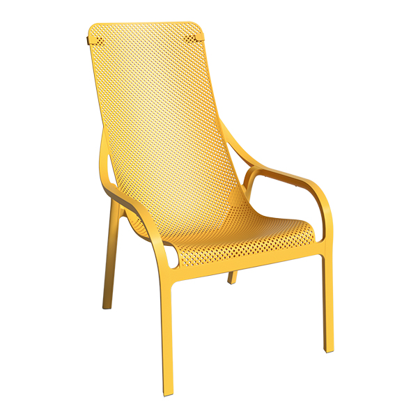 Net Loungesessel senf B62*T90*H99 SH42cm mieten