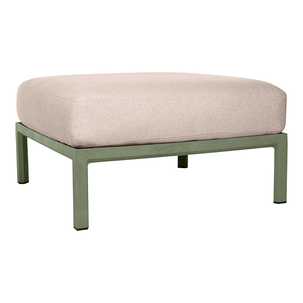Loungehocker Maximo green mit Sitzkissen salt white mieten