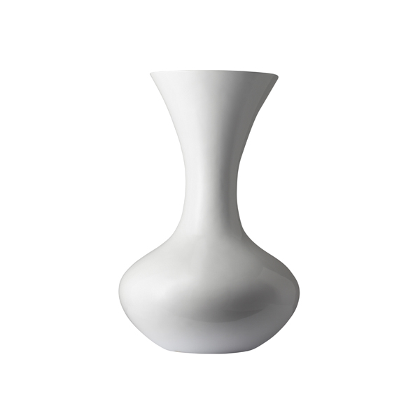 Rosali Fiberglas Vase weiß Ø66 H100 cm mieten