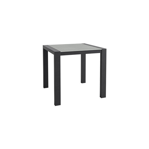 Dinnertisch Algarve schwarz/Beton L80*B80*H75 cm mieten
