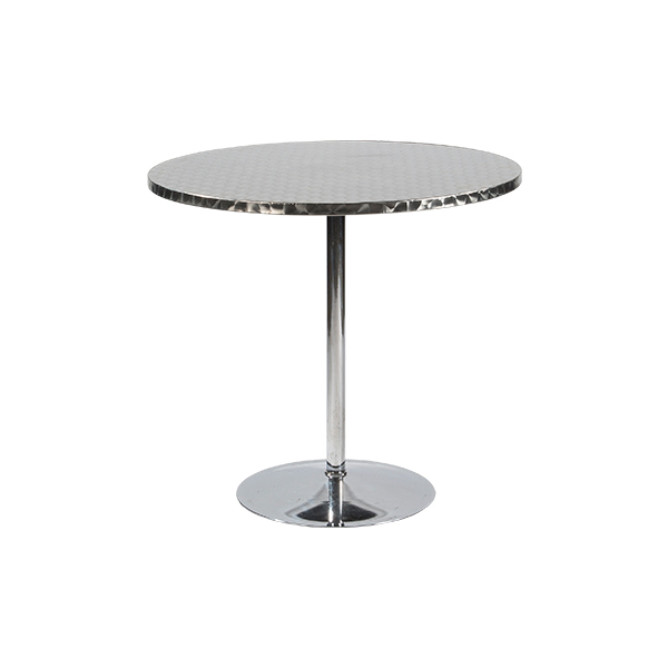 Bistrotisch verchromt Inox Aluminium Ø80*H74 cm mieten