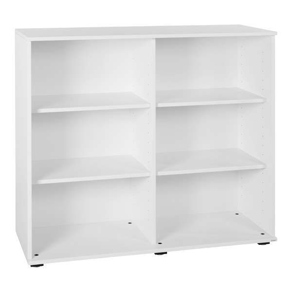 Büro-Regal Lean weiß L120*T44,5*H113 cm mieten