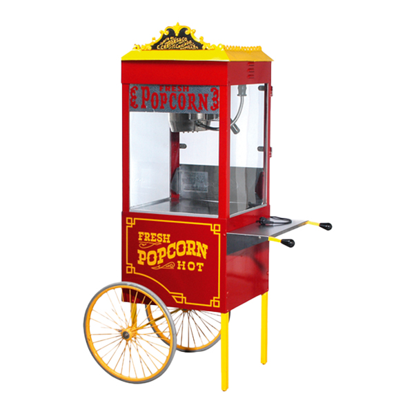 Popcornmaschine auf Rädern 230V/2kW B90*T55*H170 cm mieten