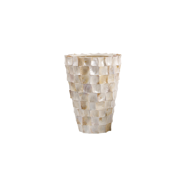 Ocean Shell Vase 70 weiß Ø48 H70 cm (Innenmaß Ø43 cm) mieten