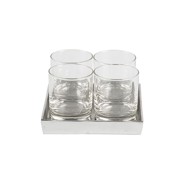 Senso Tischdekosatz 243 alu glass 15*15 cm mieten
