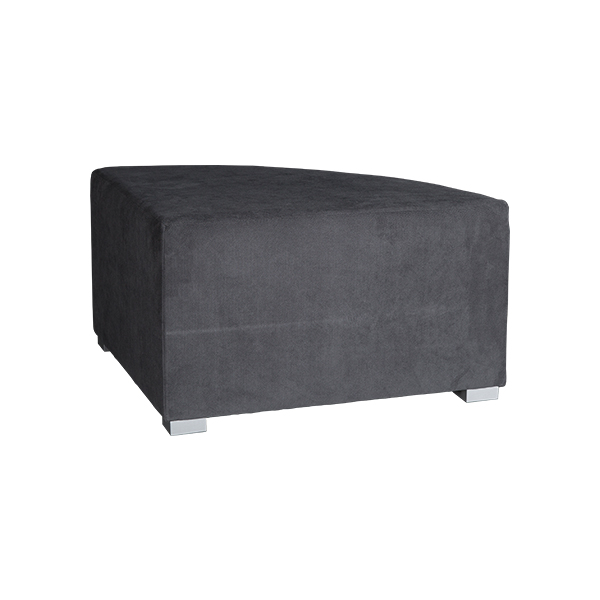 Lounge-Hocker Ontario Dreieck Stoff grau mieten