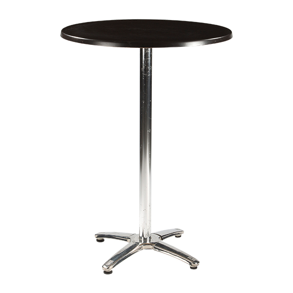 Stehtisch Porto Aluminium Nussbaum Ø80*H110 cm mieten