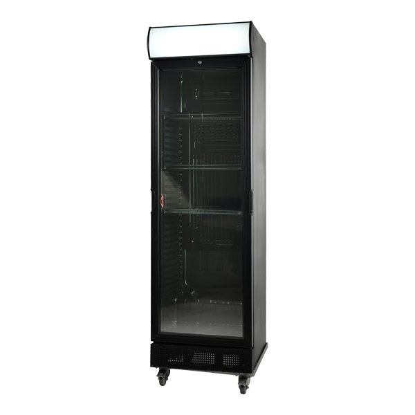 Kühlschrank schwarz 360 ltr mit Glastür mieten