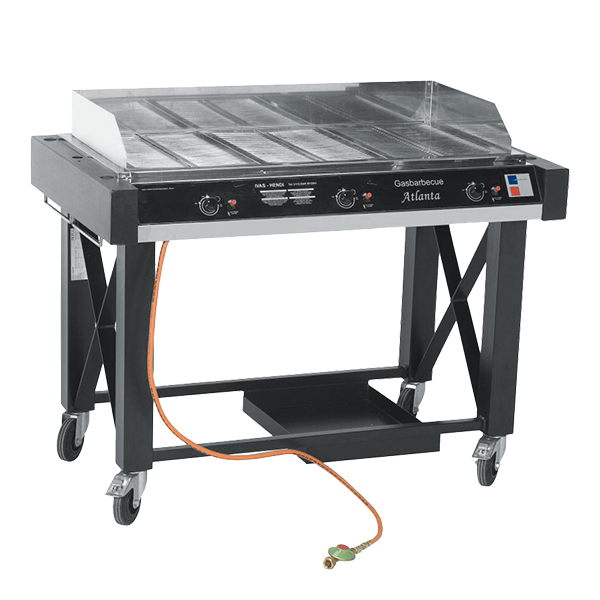 Gasgrill Texas auf Rädern B129*T77*H92 cm mit Spritzschutz mieten