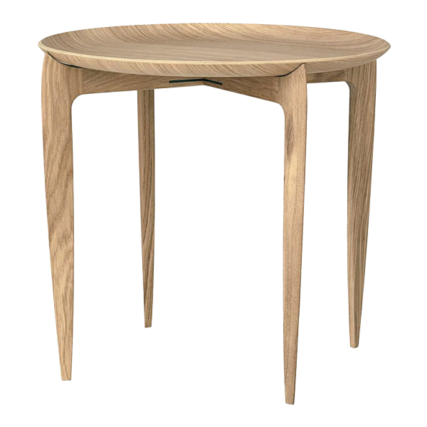 Fritz Hansen Tray Table small Lounge eiche Ø45*H42 cm mieten