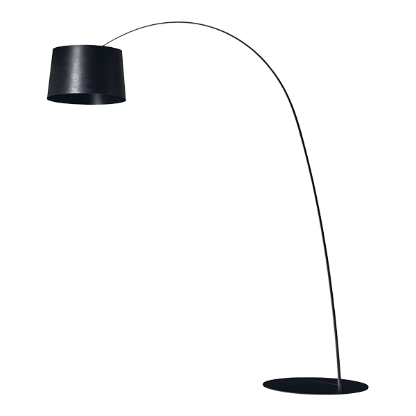 Bogen-Stehleuchte Twiggy schwarz Ø65 cm mieten