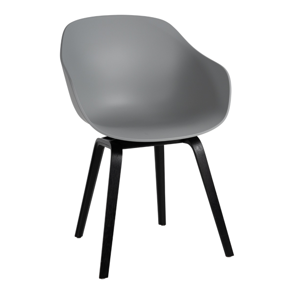 Armlehnstuhl About a Chair AAC 222 concrete grey/schwarz mieten