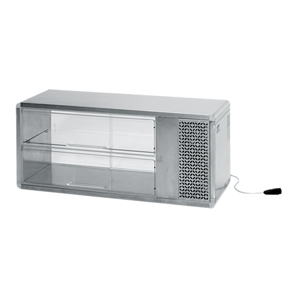 Aufsatzkühlvitrine mit 2 Entnahmeklappen B120*T47*H52 cm mieten