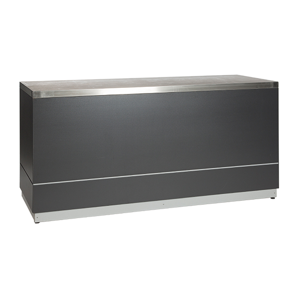 Theke anthrazit B200*T70*H95 cm mit Deckblatt CNS mieten