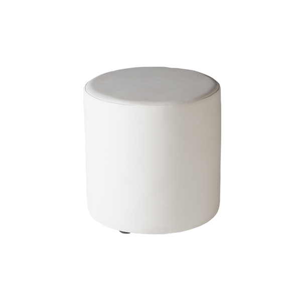 Lounge-Hocker Hollywood weiß Ø40 H41 cm mieten