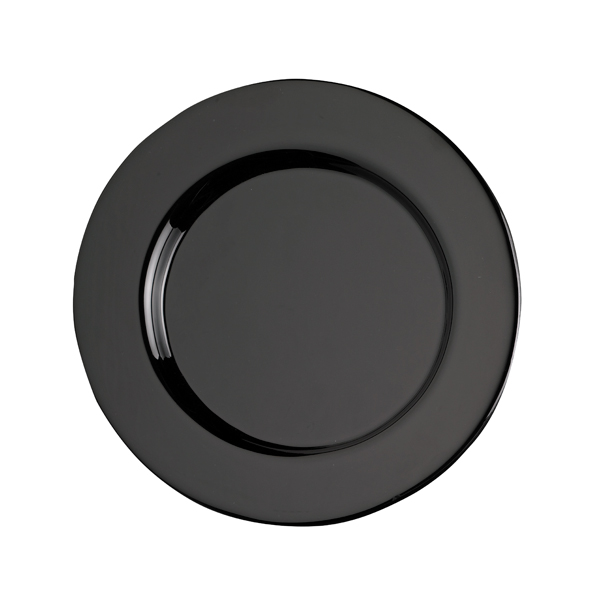 Glasteller Nubo schwarz Ø26 cm mieten