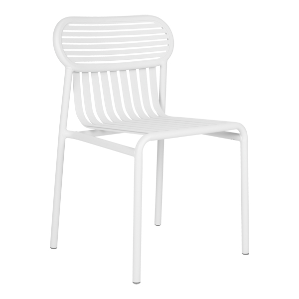 Stuhl Week-End weiß B52*T57*H77 SH45 cm mieten