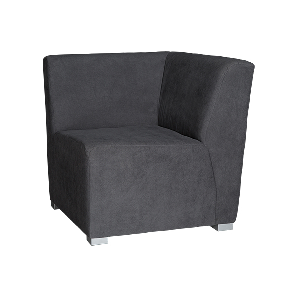 Sessel Ontario Eckelement Stoff grau mieten