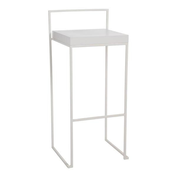 Barhocker Monza weiß mit Sitz weiß OUTDOOR B39 SH75 cm mieten