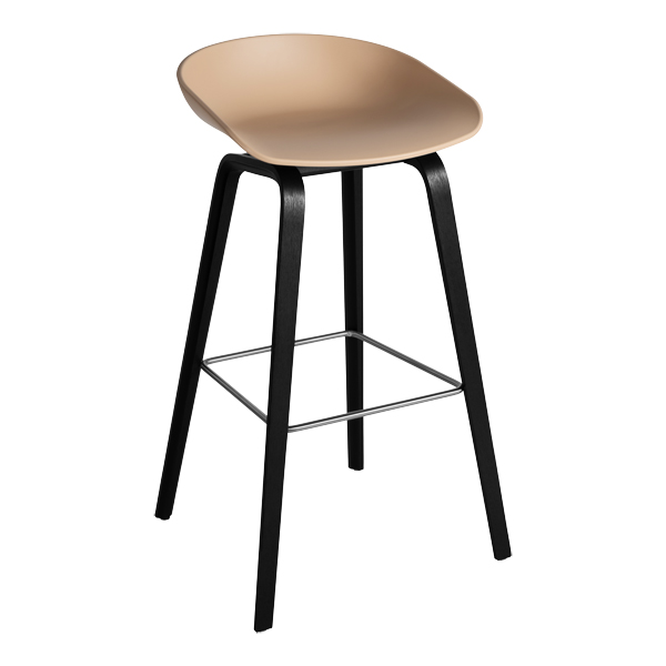 Barhocker About a Stool AAS 32 pale peach/schwarz mieten