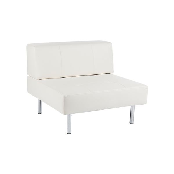 Endless straight Seat low Back Yachtleder weiß mieten