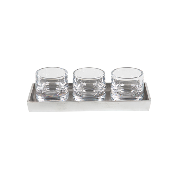 Senso Tischdekosatz 255 alu glass 12,5*30 cm mieten