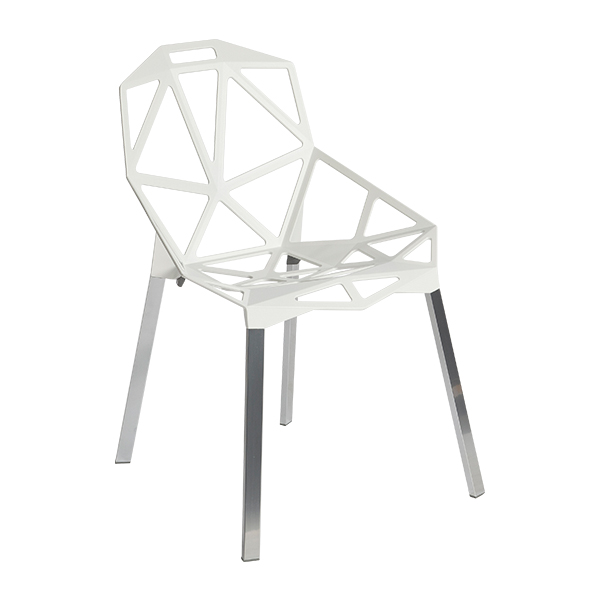 Chair One weiß B55*T60*H82 SH45 cm mieten