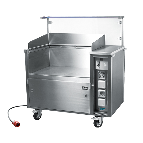 Frontcooking-Station mit Randabsaugung 400V/11kW/16A mieten