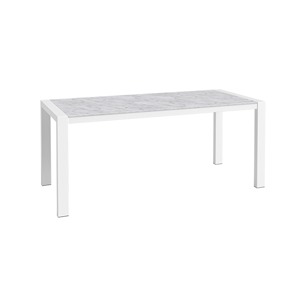 Dinnertisch Algarve weiß/Volterra weiß L180*B80*H75 cm mieten