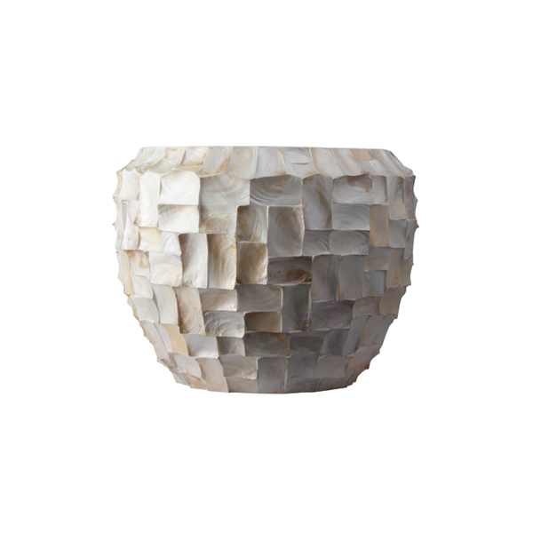 Ocean Shell Vase 80 weiß Ø105 H80 cm mieten