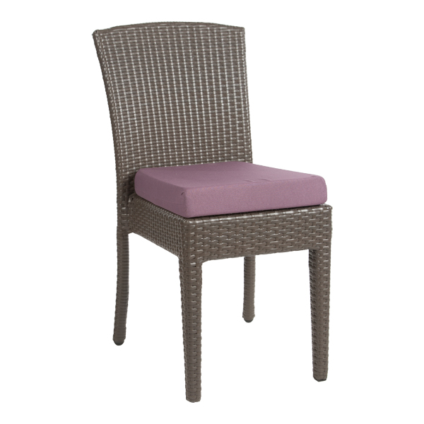 Dinnerstuhl Curacao Sitzkissen pastellviolett B46 SH45 cm mieten