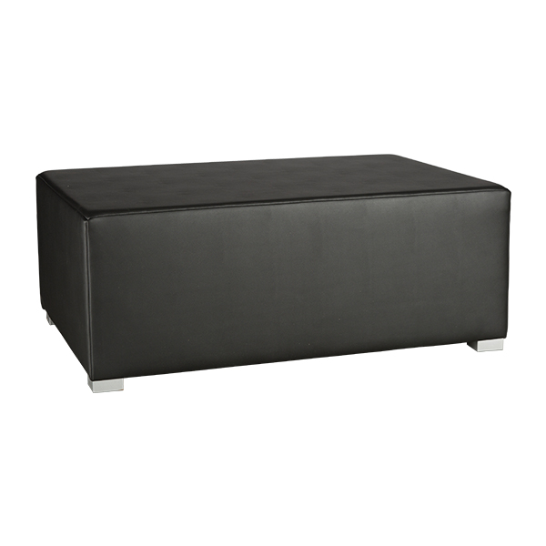 Lounge-2-Sitz-Hocker Barbados schwarz B104*T70*H41 cm mieten