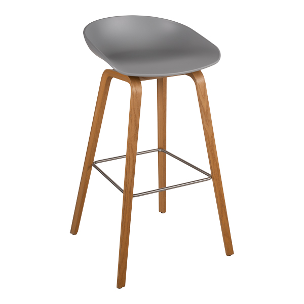 Barhocker About a Stool AAS 32 concrete grey/eiche mieten