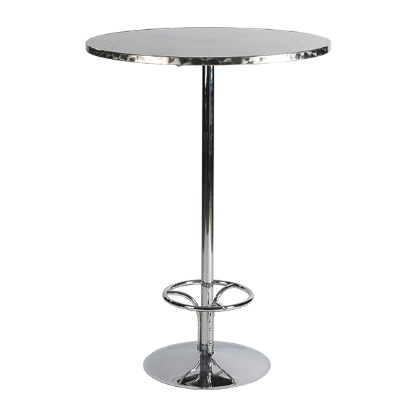 Stehtisch Brussel verchromt Inox Aluminium Ø80*H110 cm mieten
