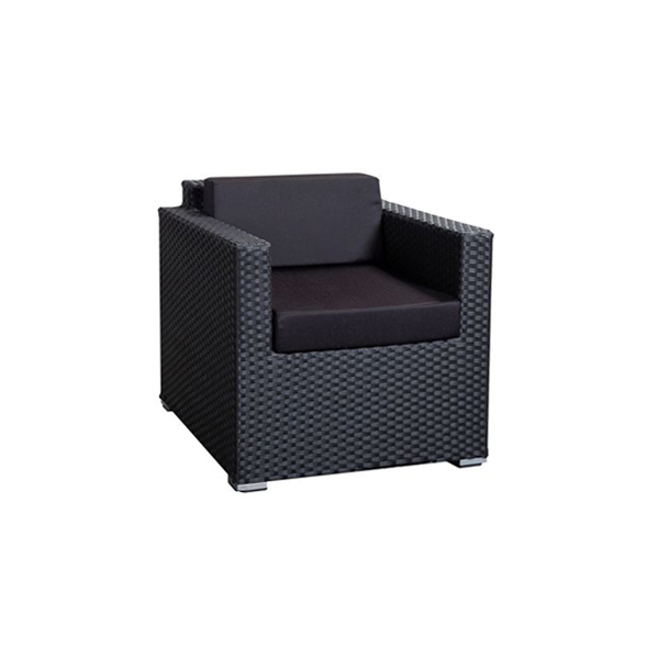 Sessel Jamaica mit Solid Kissensatz schwarz mieten